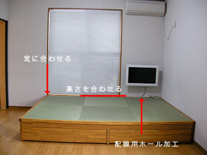 畳コーナー 高床式