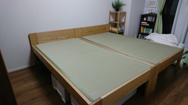 畳ベッド クリ無垢材