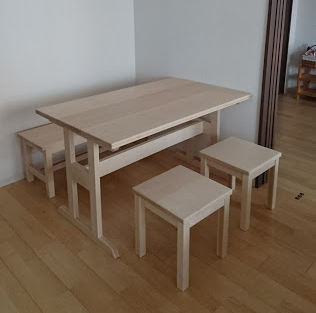 ダイニングテーブルセット オーダー ビーチ材